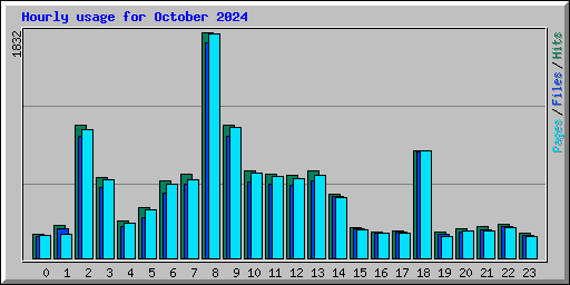 Hourly usage for October 2024